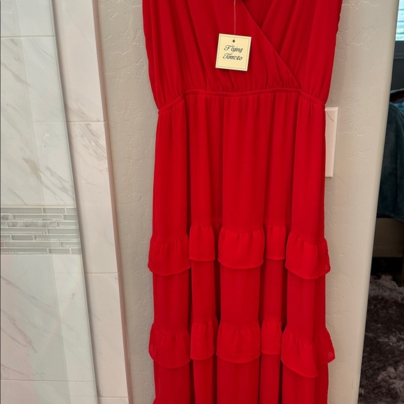 Flying Tomato Vibrant Red Dress NWT - Picture 2 of 5